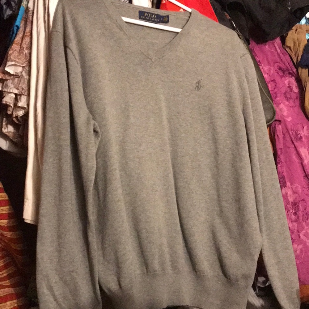L mens POLO RALPH LAUREN Sweater cotton